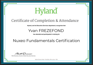 Certification Nuxeo fundamentals