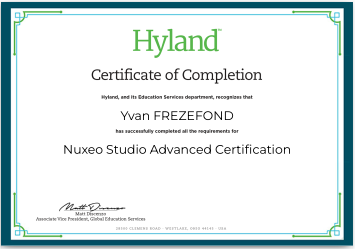 Certification Nuxeo studio